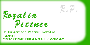 rozalia pittner business card